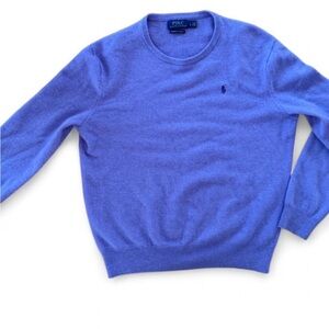 Polo by Ralph Lauren Women’s Purple Washable Cashmere Crewneck Sweater - Large